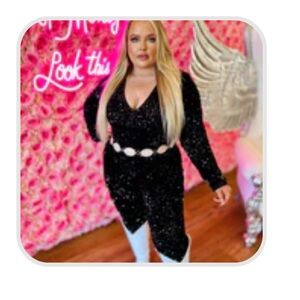 Nashville nights black sequin velour jumpsuit